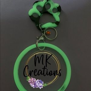 Handmade Resin Bangle Keychain $12.00